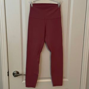 pink lululemon align leggings, size 4